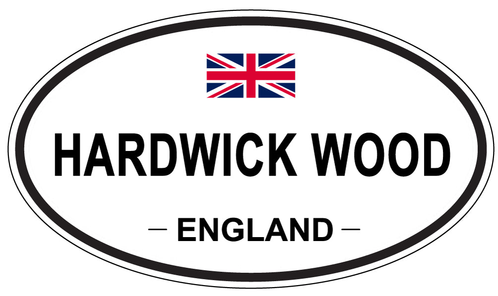 HARDWICK WOOD, ENGLAND - Oval Sticker