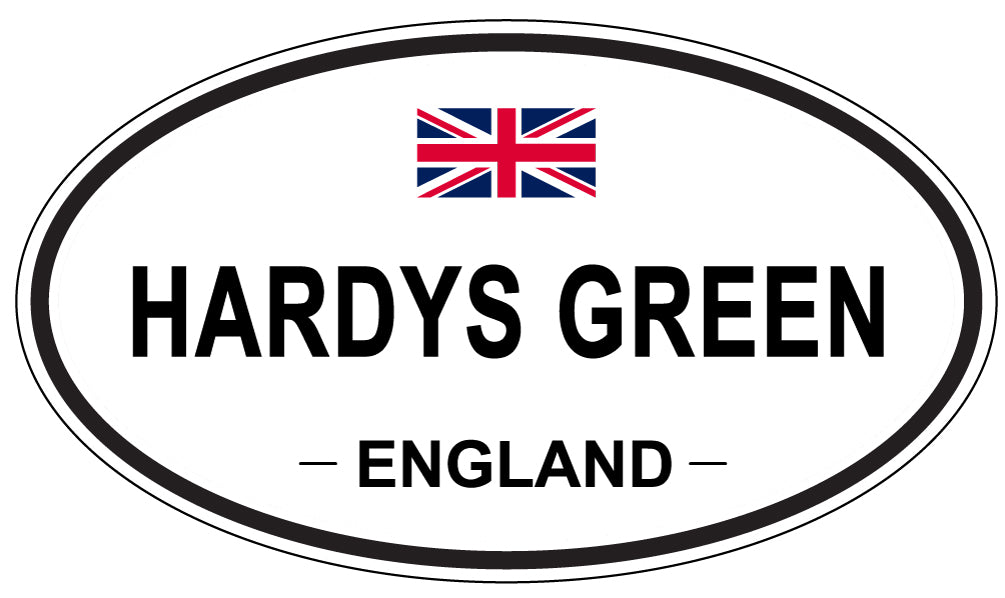 HARDYS GREEN, ENGLAND - Oval Sticker