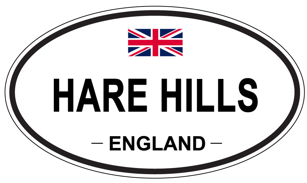 HARE HILLS, England - Oval Magnet