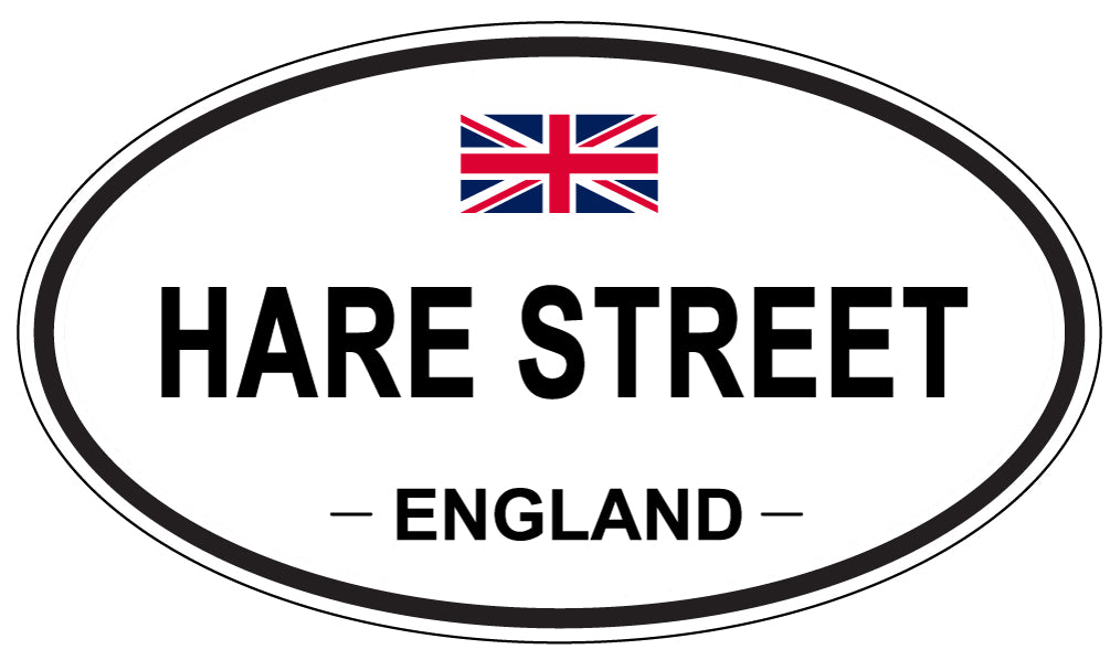 HARE STREET, England - Oval Magnet