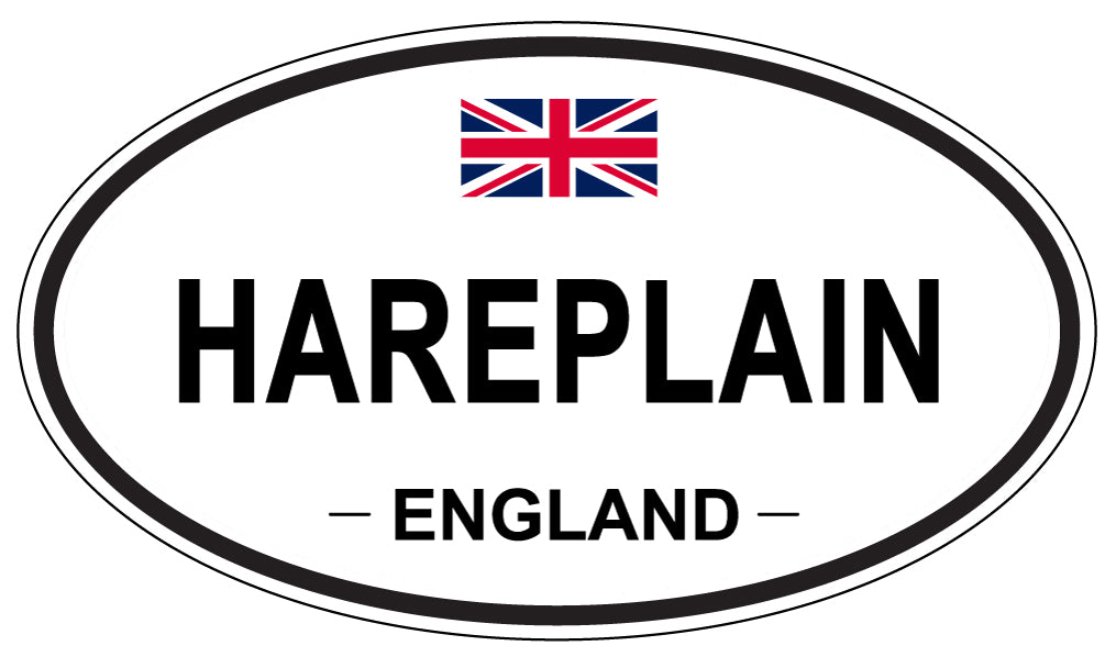 HAREPLAIN, England - Oval Magnet
