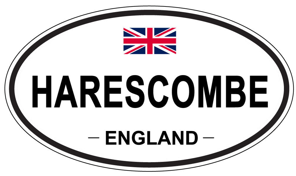 HARESCOMBE, ENGLAND - Oval Sticker