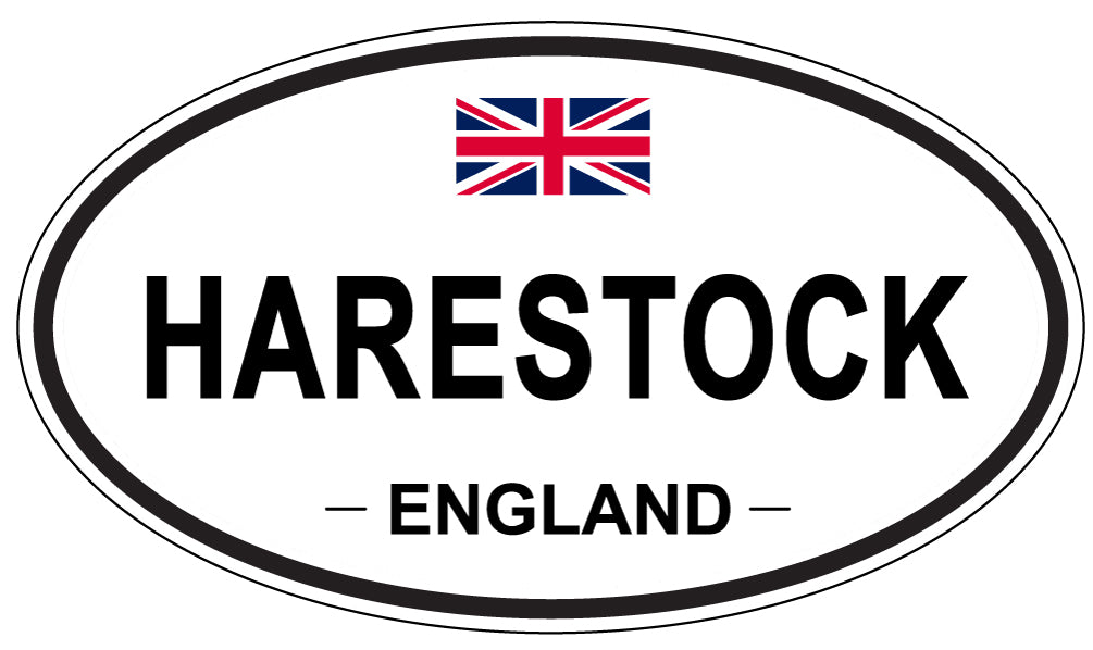 HARESTOCK, ENGLAND - Oval Sticker