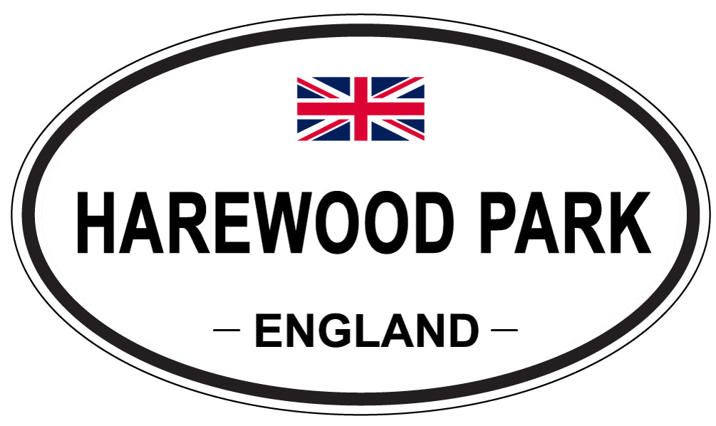 HAREWOOD PARK, ENGLAND - Oval Sticker