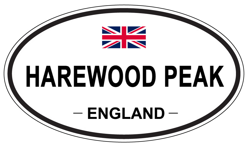 HAREWOOD PEAK, ENGLAND - Oval Sticker