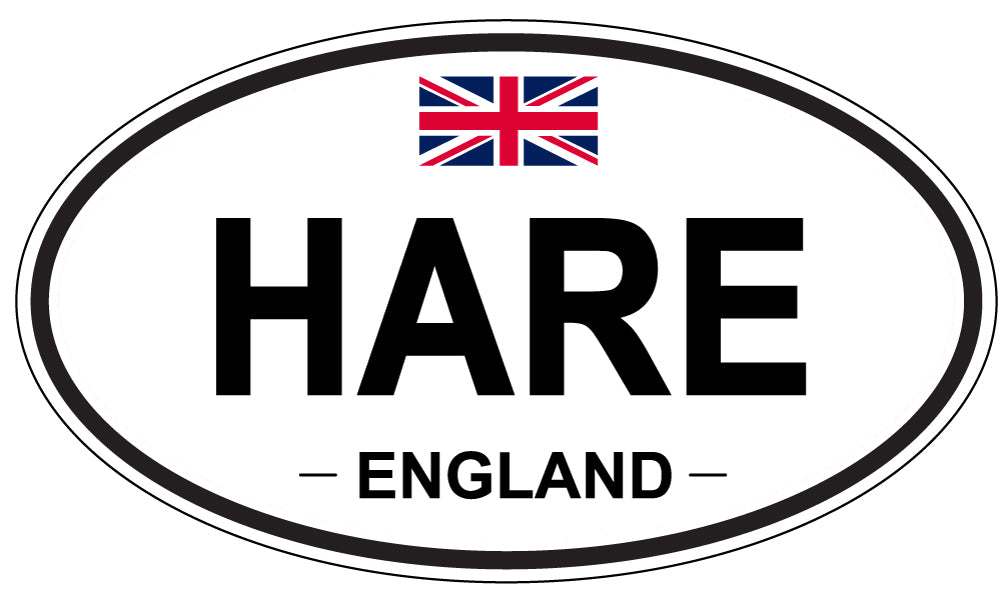HARE, England - Oval Magnet