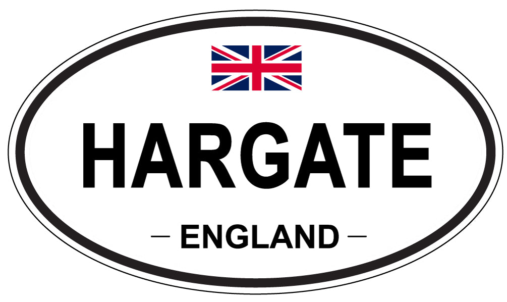 HARGATE, ENGLAND - Oval Sticker