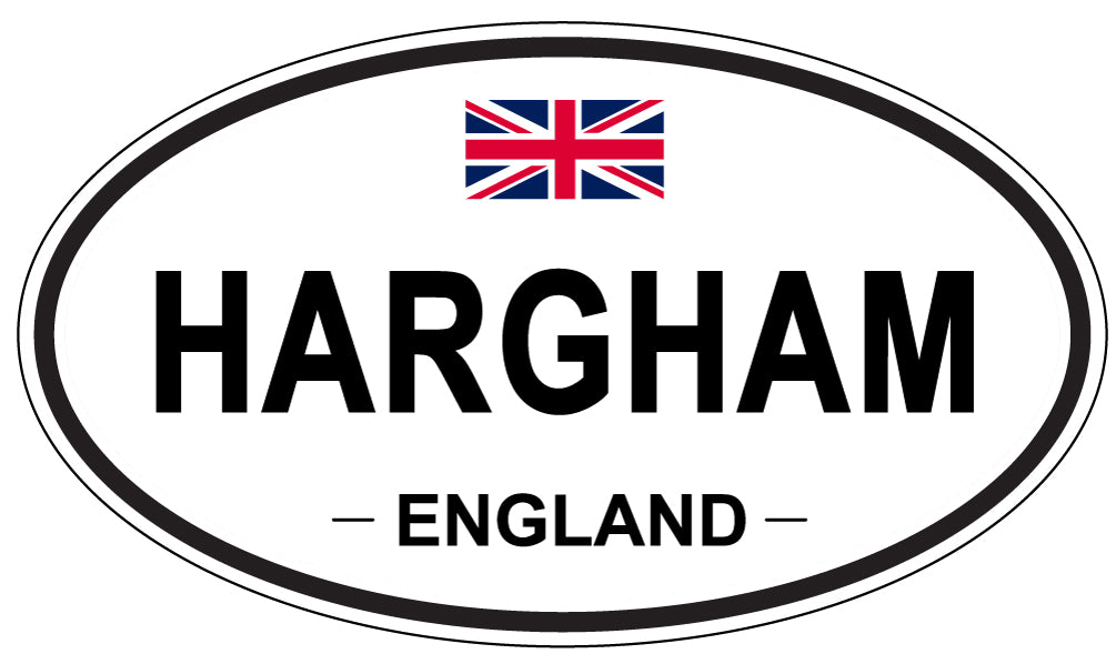 HARGHAM, England - Oval Magnet