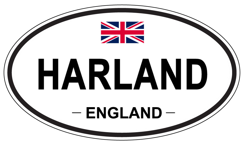 HARLAND, England - Oval Magnet