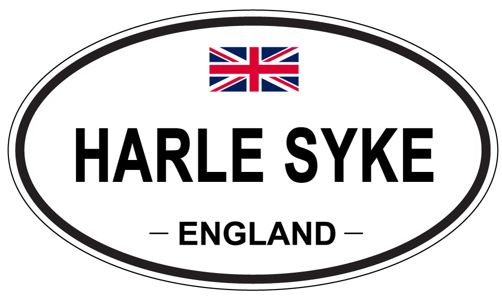 HARLE SYKE, ENGLAND - Oval Sticker