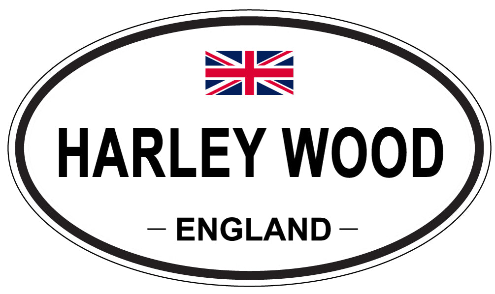 HARLEY WOOD, ENGLAND - Oval Sticker