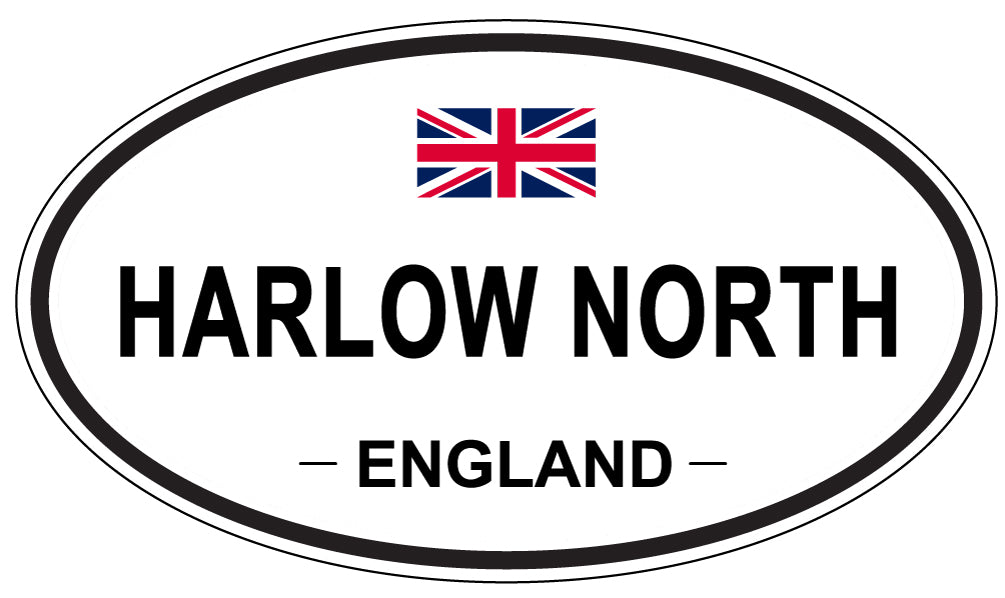 HARLOW NORTH, England - Oval Magnet