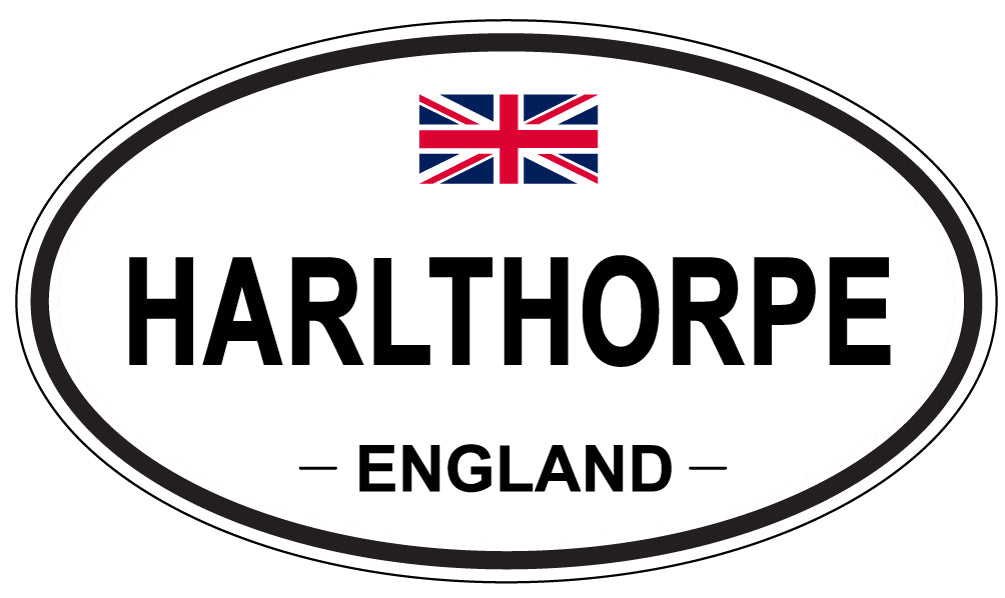 HARLTHORPE, ENGLAND - Oval Sticker