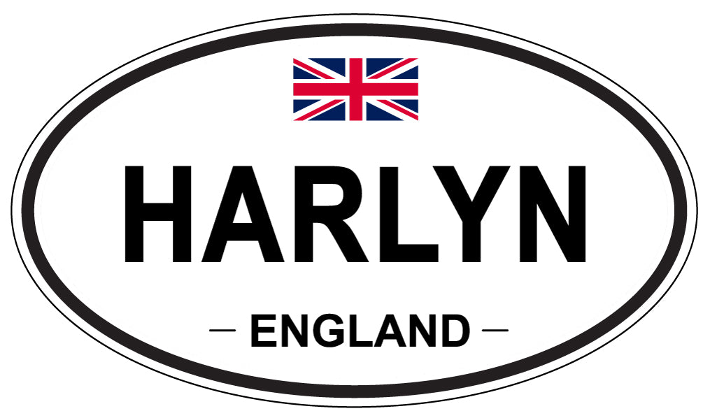 HARLYN, ENGLAND - Oval Sticker