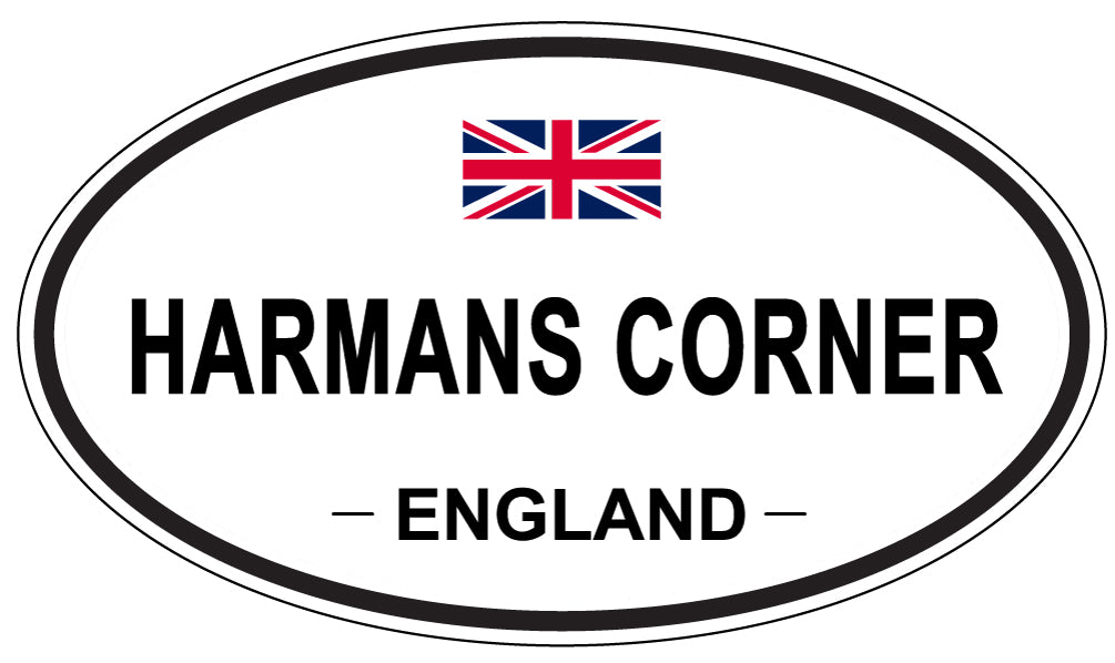 HARMANS CORNER, ENGLAND - Oval Sticker