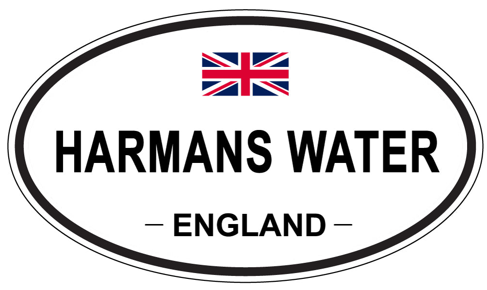 HARMANS WATER, ENGLAND - Oval Sticker