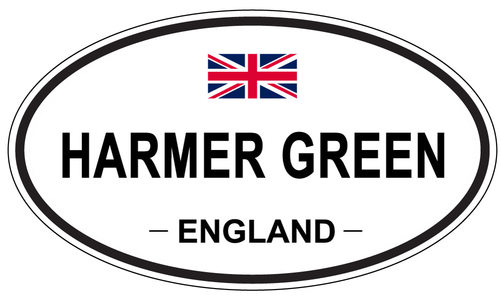 HARMER GREEN, ENGLAND - Oval Sticker