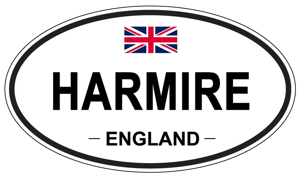 HARMIRE, ENGLAND - Oval Sticker