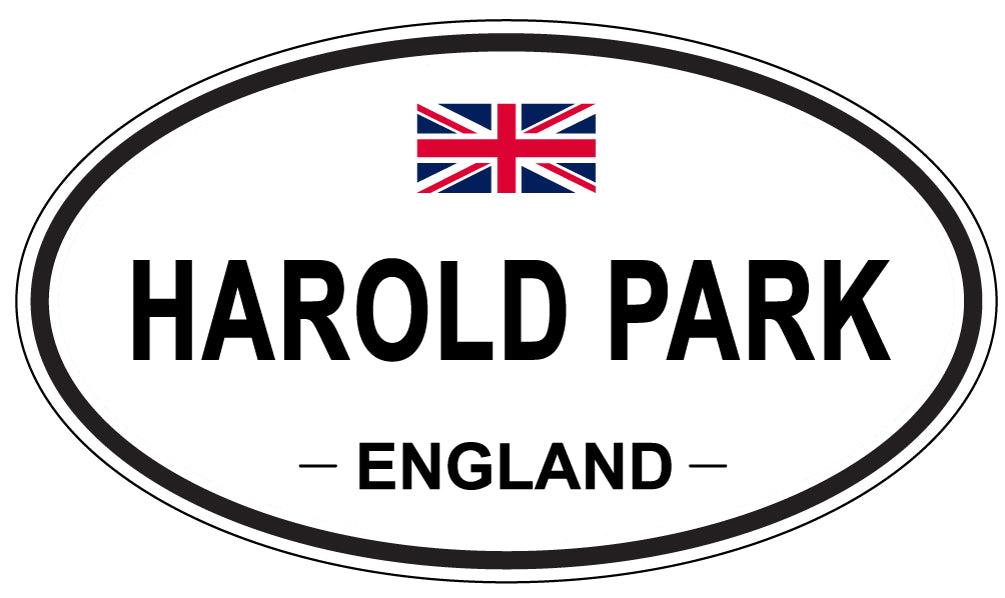 HAROLD PARK, ENGLAND - Oval Sticker
