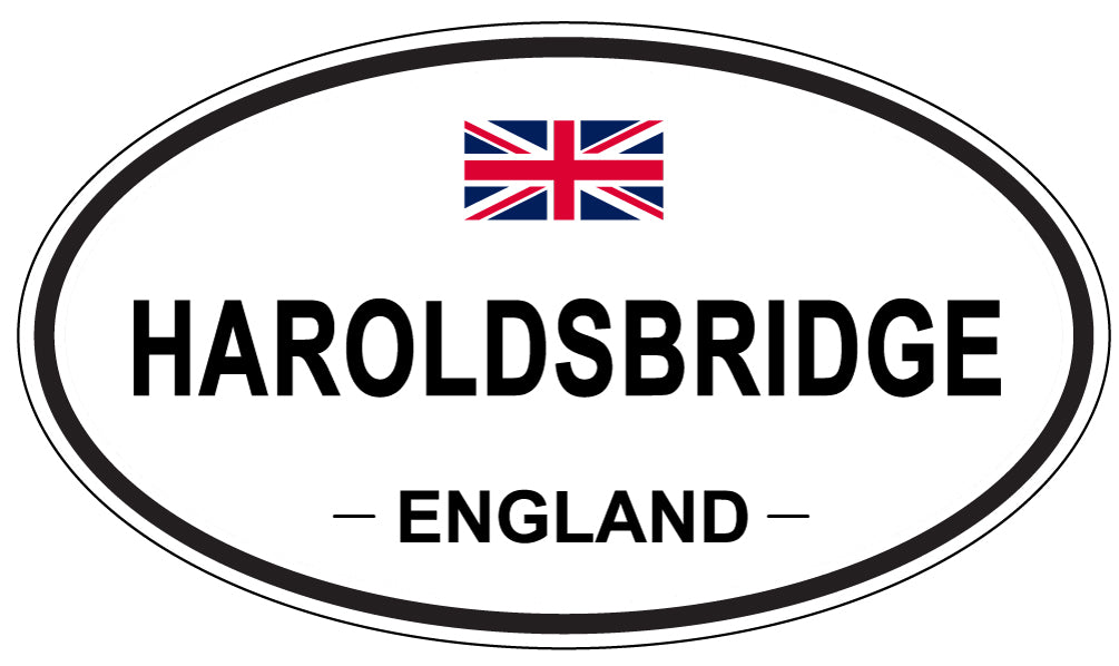 HAROLDSBRIDGE, ENGLAND - Oval Sticker