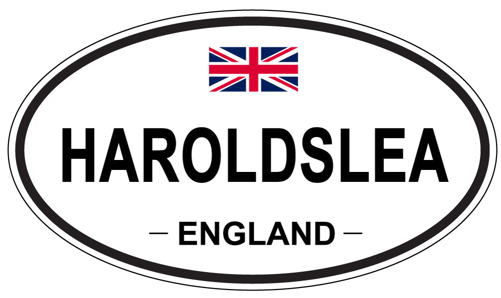 HAROLDSLEA, ENGLAND - Oval Sticker