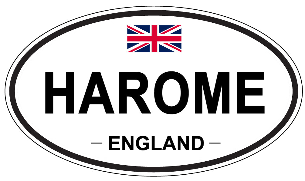 HAROME, England - Oval Magnet