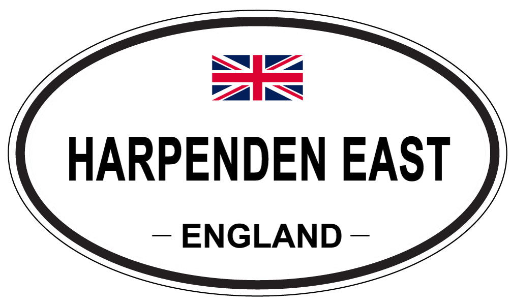HARPENDEN EAST, ENGLAND - Oval Sticker