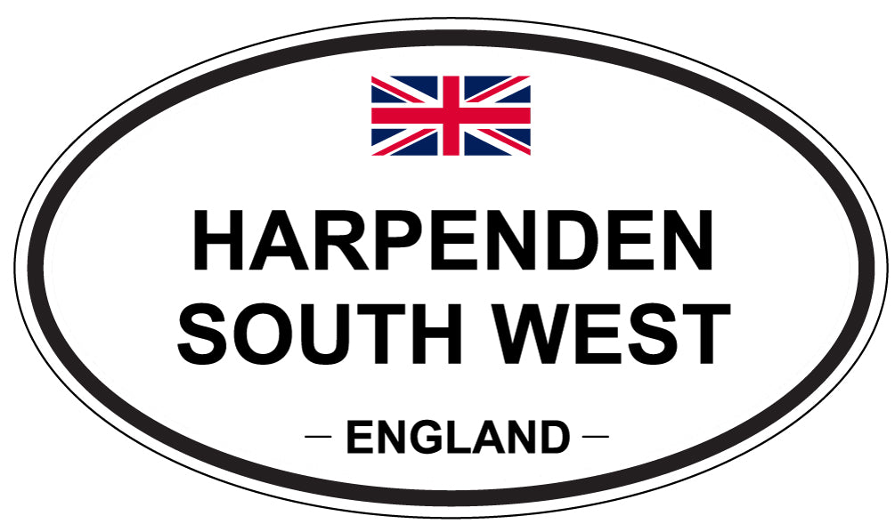 HARPENDEN SOUTH WEST, ENGLAND - Oval Sticker