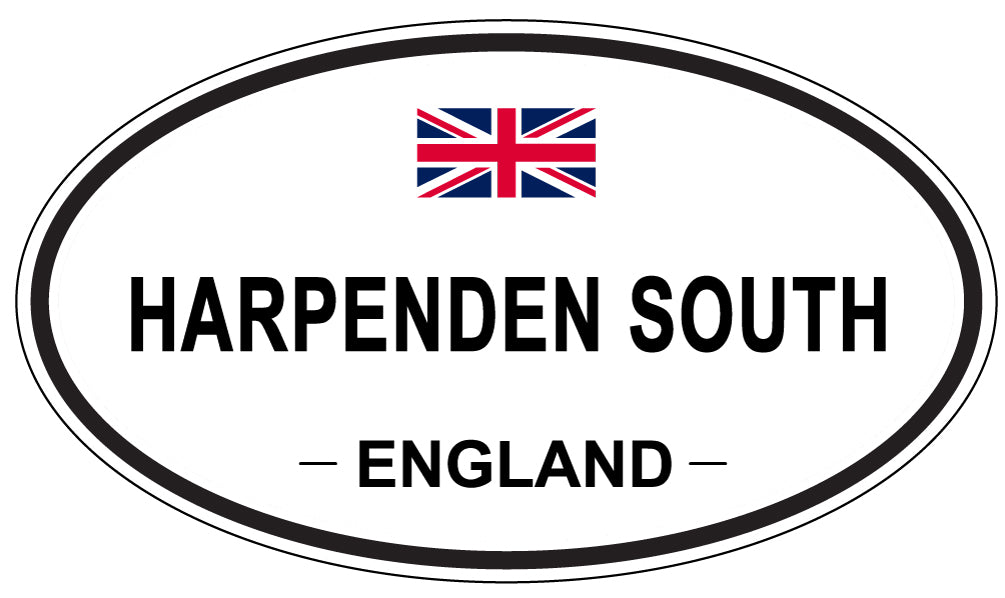 HARPENDEN SOUTH, ENGLAND - Oval Sticker
