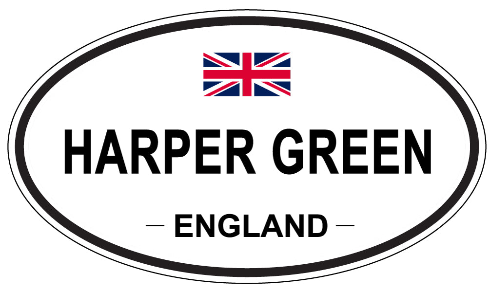 HARPER GREEN, ENGLAND - Oval Sticker