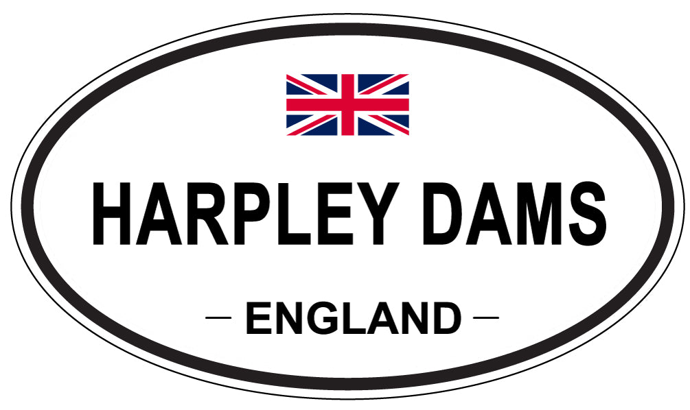 HARPLEY DAMS, ENGLAND - Oval Sticker