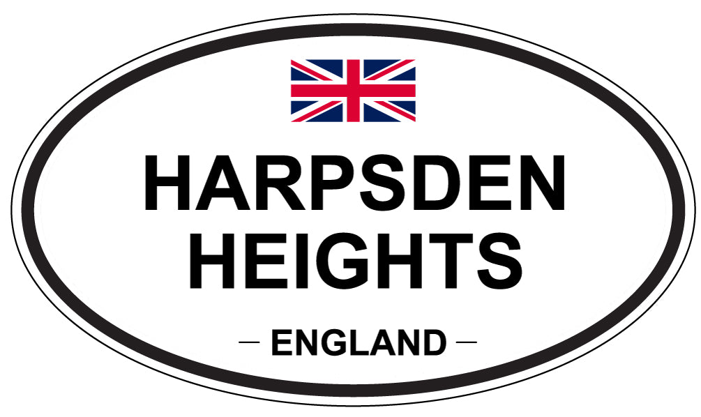 HARPSDEN HEIGHTS, ENGLAND - Oval Sticker