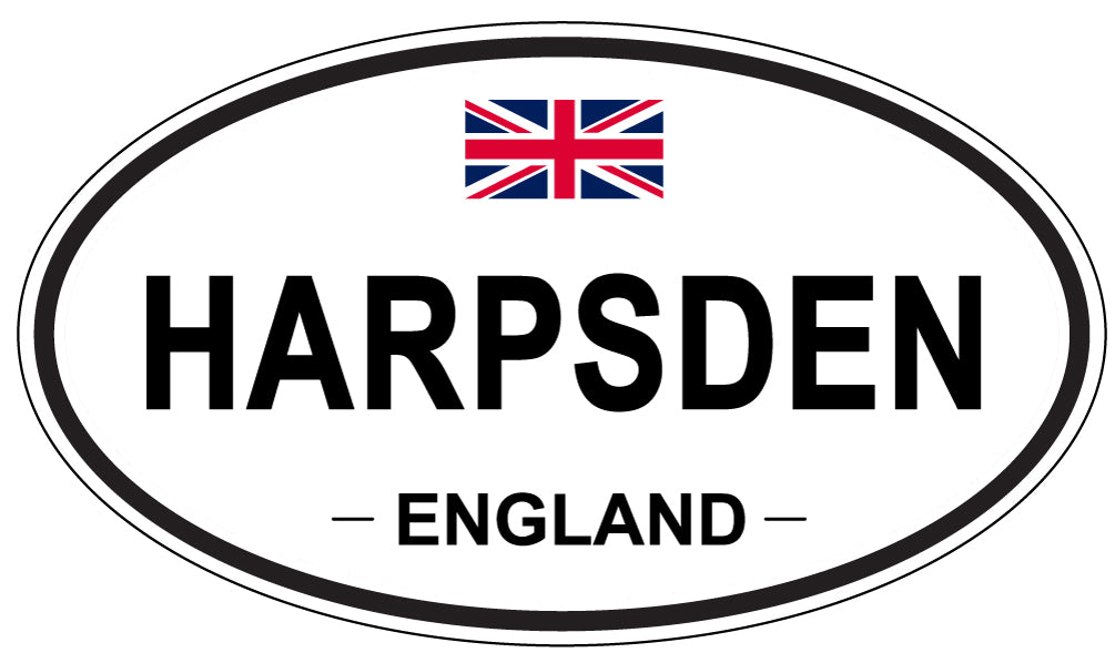 HARPSDEN, ENGLAND - Oval Sticker