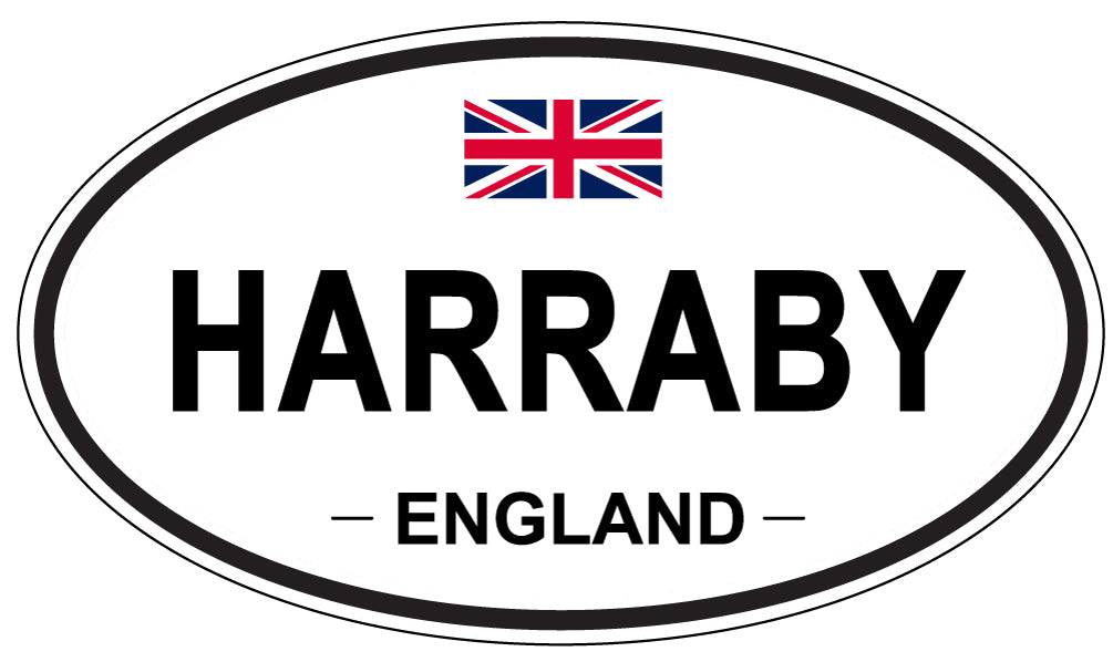 HARRABY, England - Oval Magnet