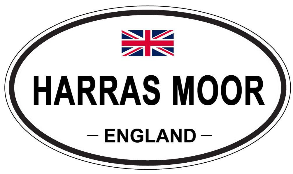 HARRAS MOOR, ENGLAND - Oval Sticker