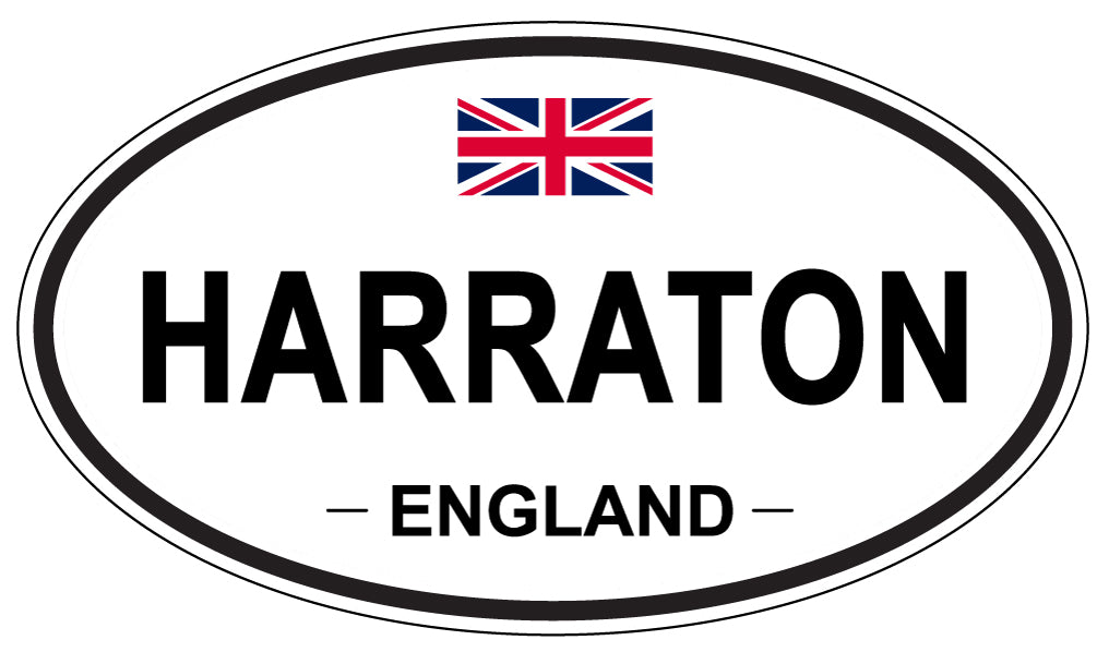 HARRATON, England - Oval Magnet