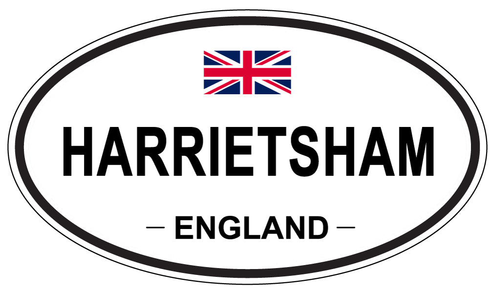 HARRIETSHAM, ENGLAND - Oval Sticker