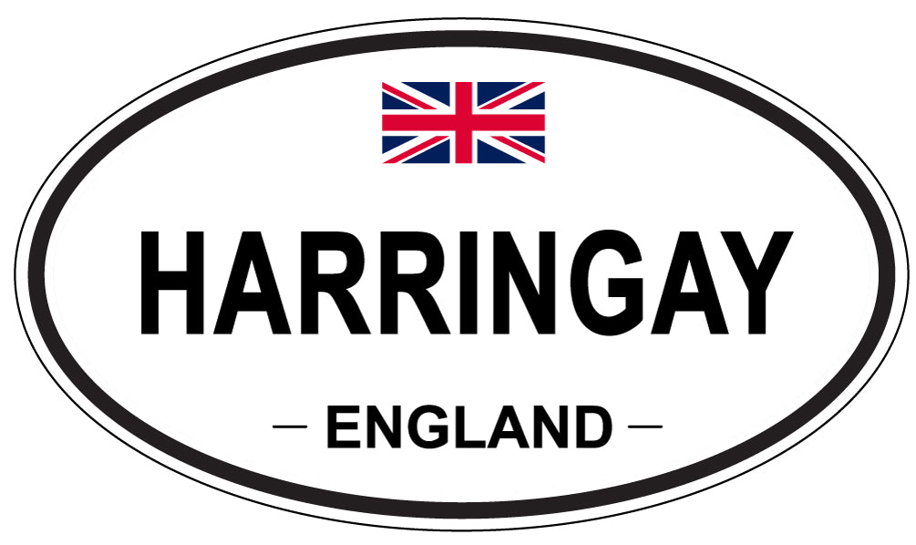 HARRINGAY, ENGLAND - Oval Sticker
