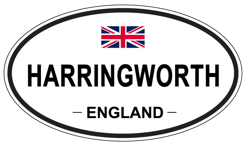 HARRINGWORTH, ENGLAND - Oval Sticker