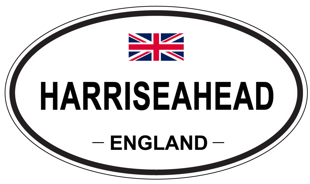HARRISEAHEAD, ENGLAND - Oval Sticker