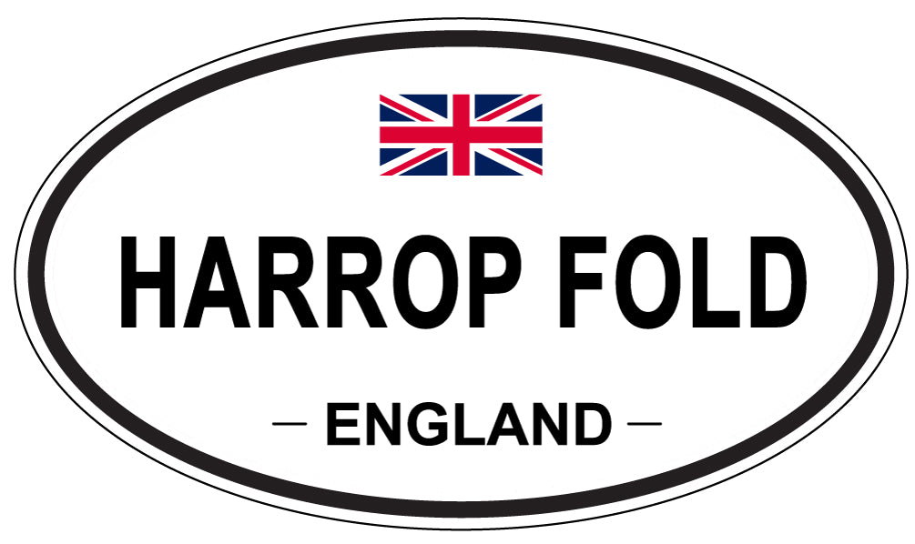 HARROP FOLD, ENGLAND - Oval Sticker