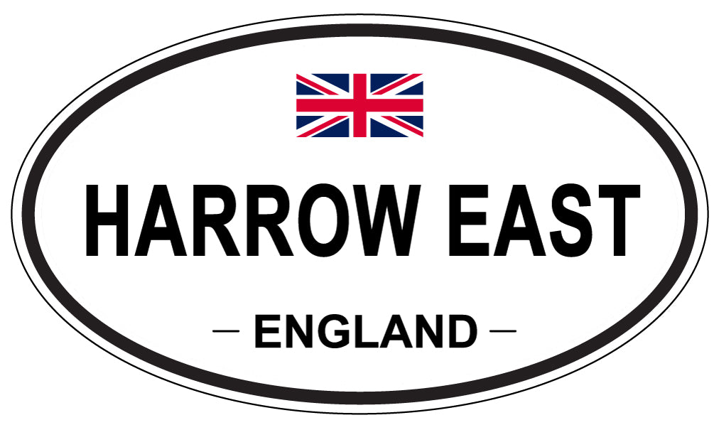 HARROW EAST, England - Oval Magnet