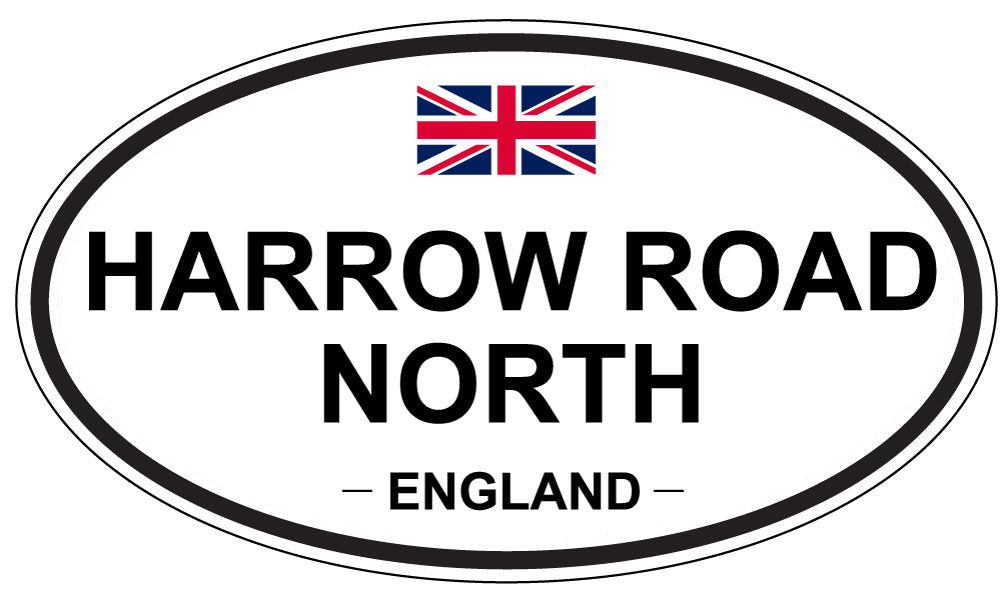 HARROW ROAD NORTH, England - Oval Magnet