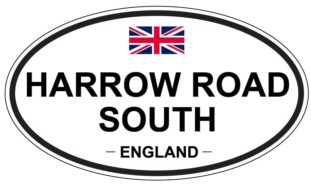 HARROW ROAD SOUTH, ENGLAND - Oval Sticker