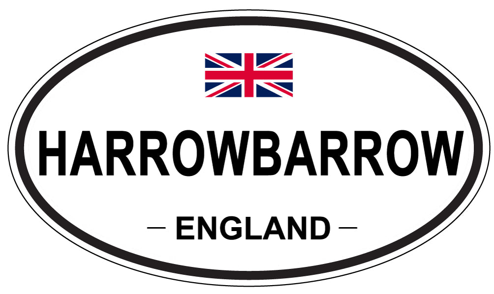 HARROWBARROW, England - Oval Magnet