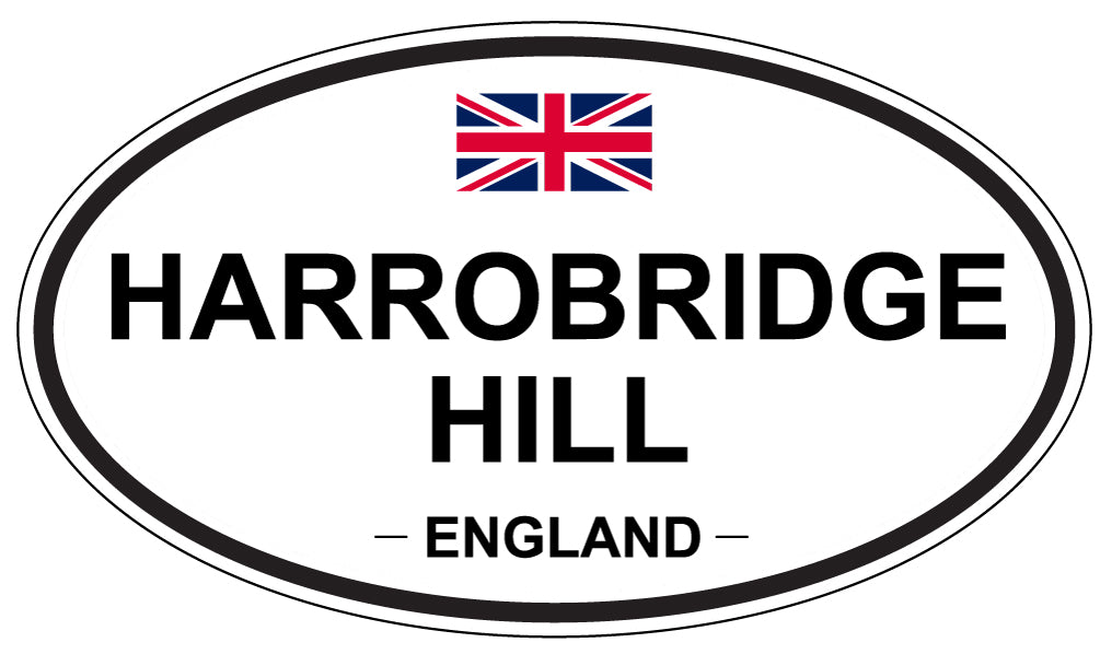 HARROWBRIDGE HILL, ENGLAND - Oval Sticker