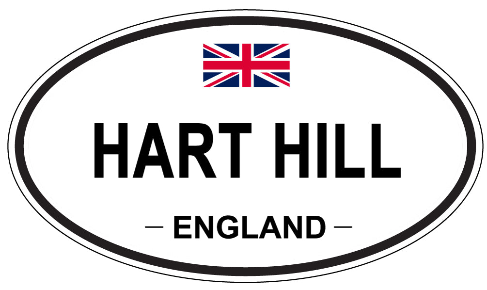 HART HILL, England - Oval Magnet