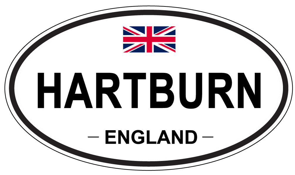 HARTBURN, ENGLAND - Oval Sticker