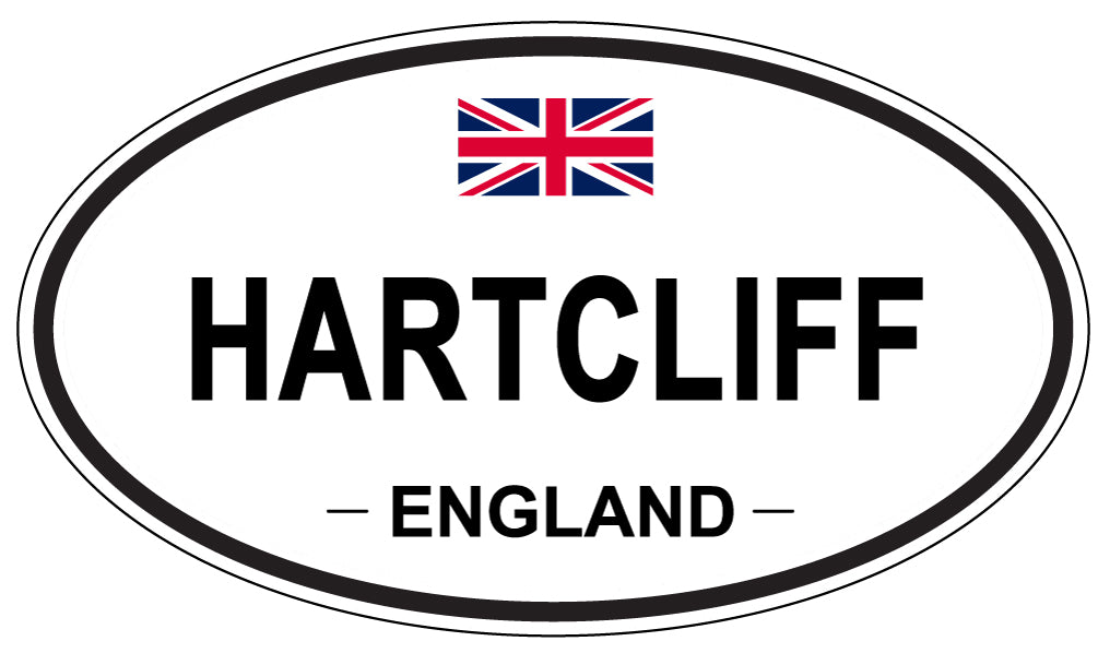 HARTCLIFF, ENGLAND - Oval Sticker