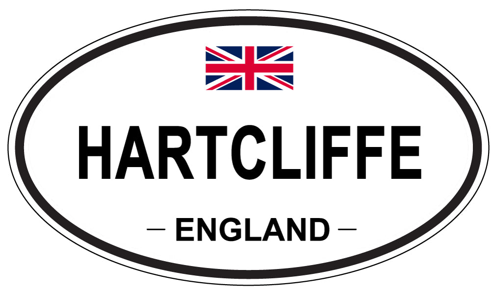 HARTCLIFFE, ENGLAND - Oval Sticker